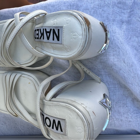 White naked Wolfe platform Jada size 6 - Picture 3 of 5